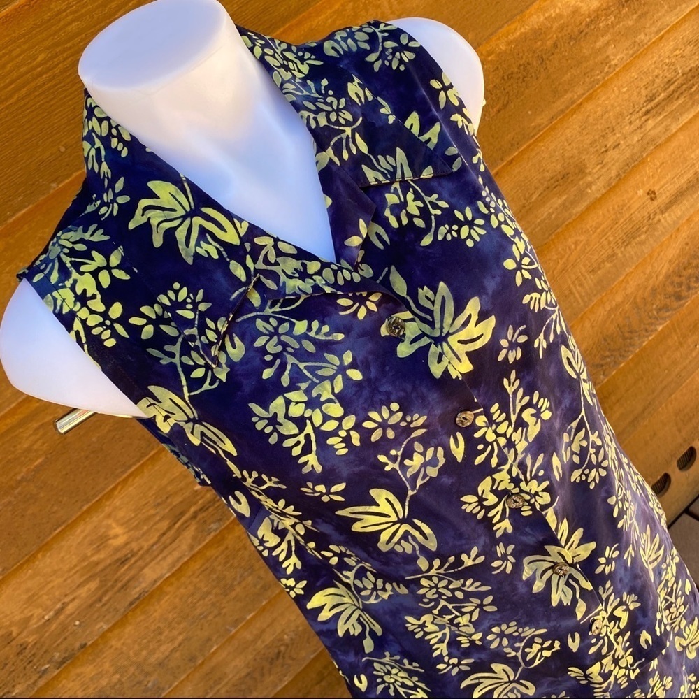 OJAI Vintage Floral Island Style Tank Skirt Set - Picture 7 of 13